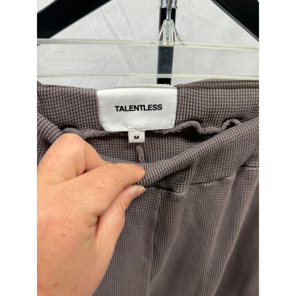 TALENTLESS Women's Medium Waffle Casual Neutral Lounge Pants in Porcini‎ - Picture 6 of 7